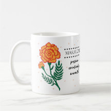 Oktober Blume Tasse mit Blume Treffen