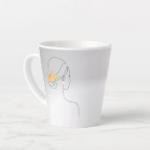 Oktober Blume und Birthstone, schöne Schlangen Milchtasse (Linke Ecke)