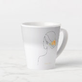 Oktober Blume und Birthstone, schöne Schlangen Milchtasse (Rechte Ecke)