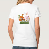 Oktober Blume und Stein T-Shirt (Rückseite)