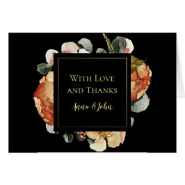 Oktober Blüten auf Black Wedding Vielen Dank