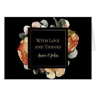 Oktober Blüten auf Black Wedding Vielen Dank