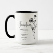 Oktober Bridesmaid | Pot Marigold Birth Blume Tasse (Links)