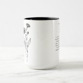 Oktober Bridesmaid | Pot Marigold Birth Blume Tasse (Zentrum)