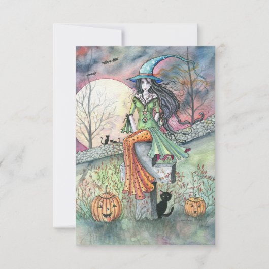 Oktober Chill Halloween Postcard Karte (Vorderseite)