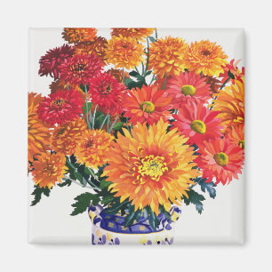 Oktober-Chrysanthemen Magnet
