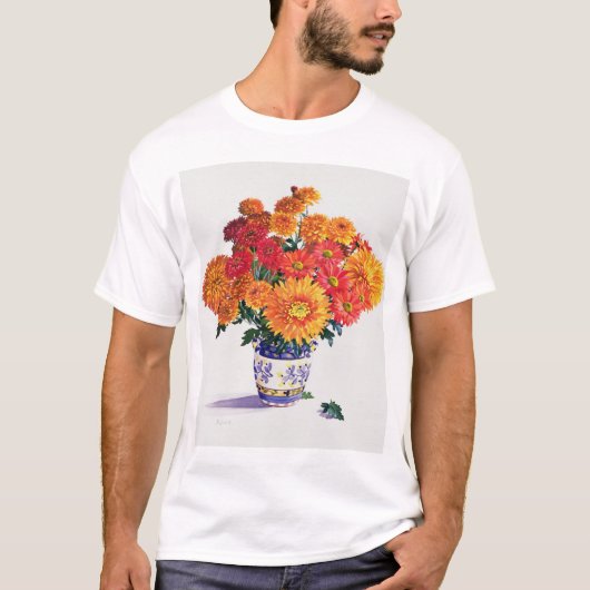 Oktober-Chrysanthemen T-Shirt (Vorderseite)