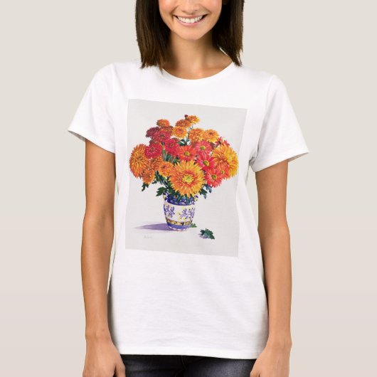 Oktober-Chrysanthemen T-Shirt (Vorderseite)