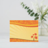 Oktober Delight Postkarte (Stehend Vorderseite)