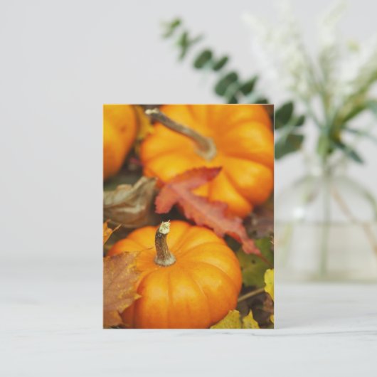 Oktober-Design Postkarte (Stehend Vorderseite)