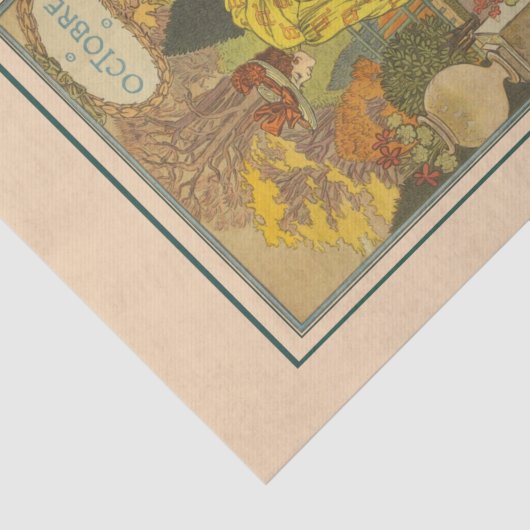 Oktober durch Eugene Grasset Seidenpapier (Ausschnitt)