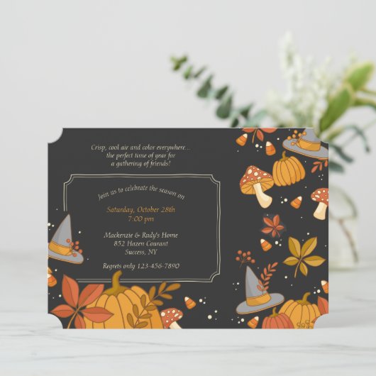 Oktober - Einladung (Stehend Vorderseite)