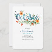 Oktober Einladung (Vorderseite)