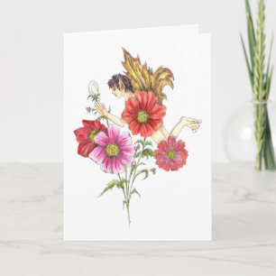 Oktober-Fee-Geburtstag Karte