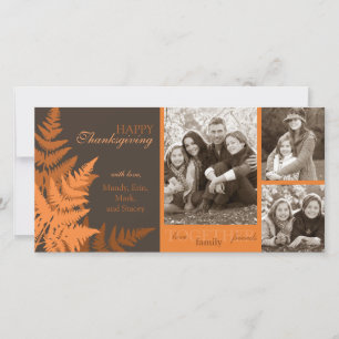 Oktober Fern Foto Card Feiertagskarte