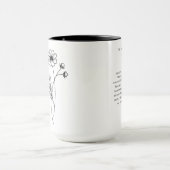Oktober Flower Girl | Cosmos Birth Blume Tasse (Zentrum)