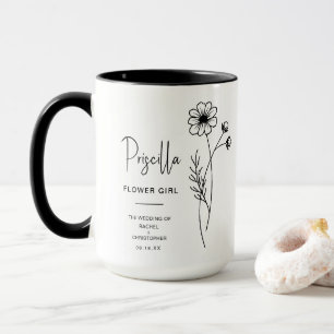 Oktober Flower Girl   Cosmos Birth Blume Tasse
