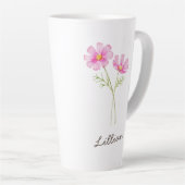 Oktober Geburtmonat Blume Cosmos Milchtasse (Rechte Ecke)