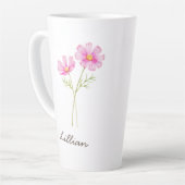 Oktober Geburtmonat Blume Cosmos Milchtasse (Linke Ecke)