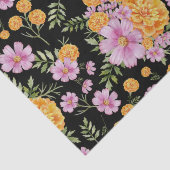 Oktober Geburtmonat Blume Marigold Cosmos Seidenpapier (Detail)