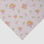 Oktober Geburtmonat Blume Marigold Cosmos Seidenpapier (Detail)