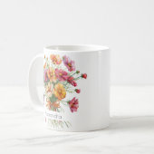 Oktober-Geburtsblumen-Tasse | Ringelblumen Kaffeetasse (Vorderseite Links)