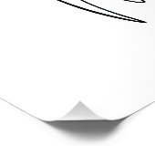 Oktober Geburtsmonat Marigold Floral Poster (Ecke)