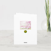 Oktober Geburtstag Atemberaubend Orange Marigolds Karte (Rückseite)