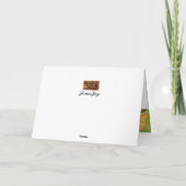 Oktober Geburtstag Blume Cosmos Peace Harmonic Car Karte (Rückseite)