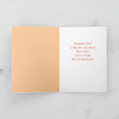 Oktober Geburtstag Blume Marigold Geburtstag Karte (Innenseite)