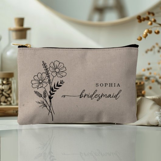 Oktober Geburtstag Blume Personalisiert Bridesmaid Zubehörtasche