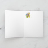 Oktober Geburtstag, Herbstvogel Karte (Innenseite)