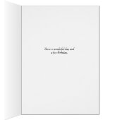 Oktober Geburtstag mit Cosmos-Blume (Innen (Rechts))