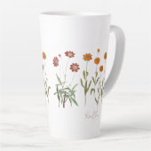 Oktober Geburtstag Monat Vintage Blume Ende Tasse (Rechte Ecke)
