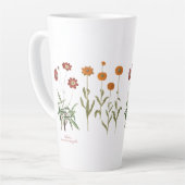 Oktober Geburtstag Monat Vintage Blume Ende Tasse (Linke Ecke)