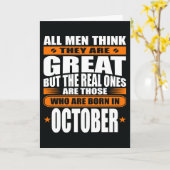 Oktober Geburtstag (Text hinzufügen) Karte (Gelbe Blume)