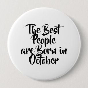 "Oktober" Geburtstags-Knopf Button