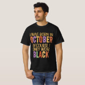 Oktober Geburtstagshemd halloween Shirt (Vorne ganz)