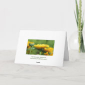 Oktober Geburtstagskarte Blume Karte (Rückseite)