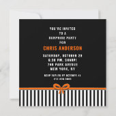 Oktober Geburtstagsüberraschung Party Einladung (Rückseite)