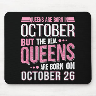 Oktober-Geschenk  The Real Queen 26. Oktober Mousepad