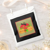 Oktober Halloween Brautparty Pumpkin Couple Geschenktütchen (Ausgeschnitten)