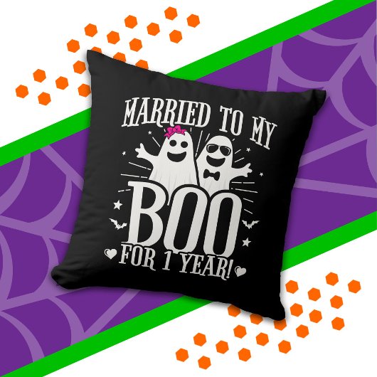 Oktober Hochzeitsfeier 1. Jahrestag Kissen