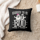 Oktober Hochzeitsjubiläum Fünfte Jahrestag Kissen (Decke)