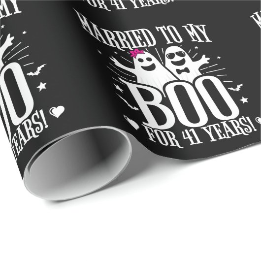 Oktober Hochzeitsjubiläum Funny 41. Jahrestag Geschenkpapier (Rolleneckpunkt)