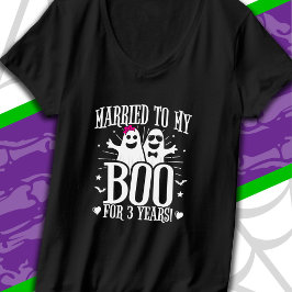 Oktober Hochzeitstag 3. Jahrestag T-Shirt