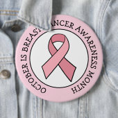 Oktober ist Brustkrebs-Aufklärungsmonat Button (Beispiel)