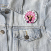 Oktober ist Brustkrebs-Bewusstsein Rosa Oktober Button (Beispiel)