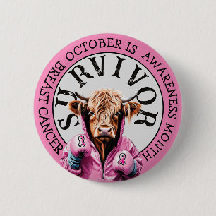 Oktober ist Brustkrebs-Bewusstseinsüberschätzung Button