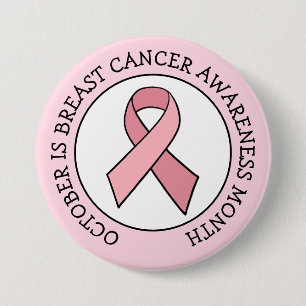 Oktober ist Brustkrebsmonat Button